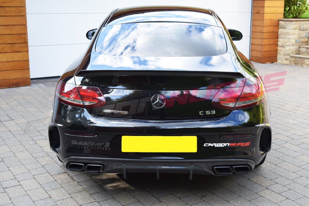 MERCEDES C CLASS COUPE CARBON FIBRE REAR BOOT SPOILER