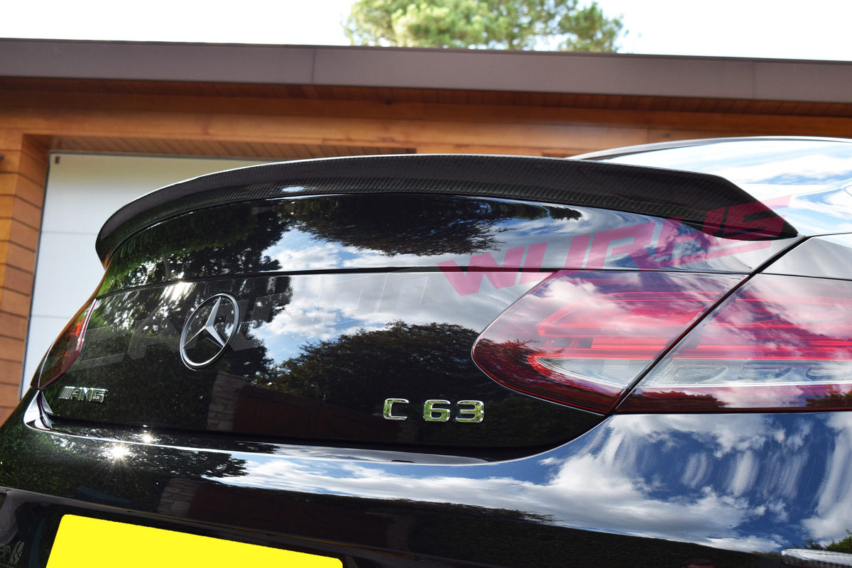 MERCEDES C CLASS COUPE CARBON FIBRE REAR BOOT SPOILER