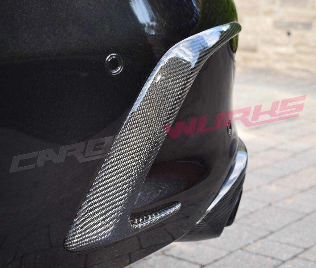 MERCEDES C63 COUPE CARBON FIBRE REAR BUMPER SPOILERS