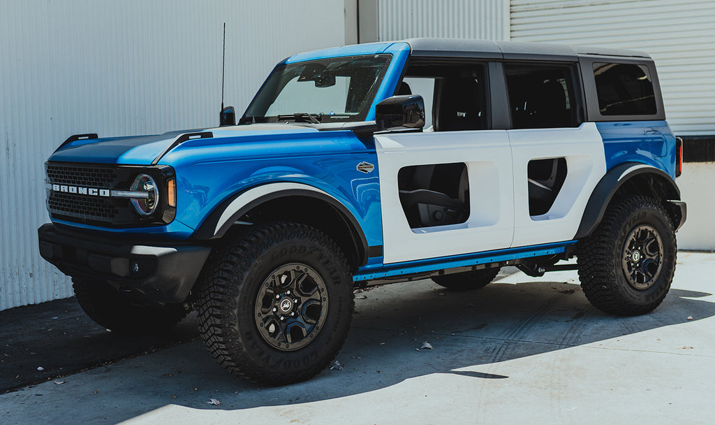 2021 - 2024 Ford Bronco Fiberglass Halo Doors - Front (4-Door)