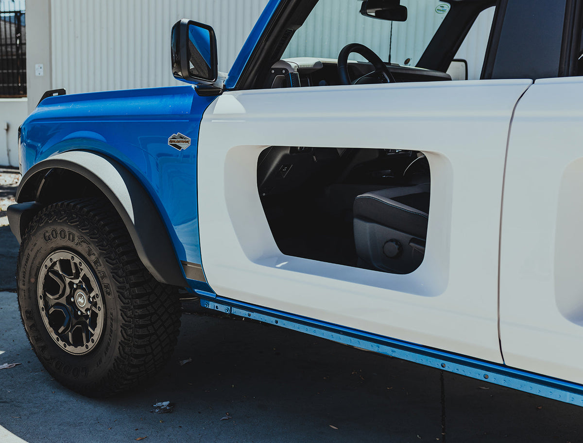 2021 - 2024 Ford Bronco Fiberglass Halo Doors - Front (4-Door)