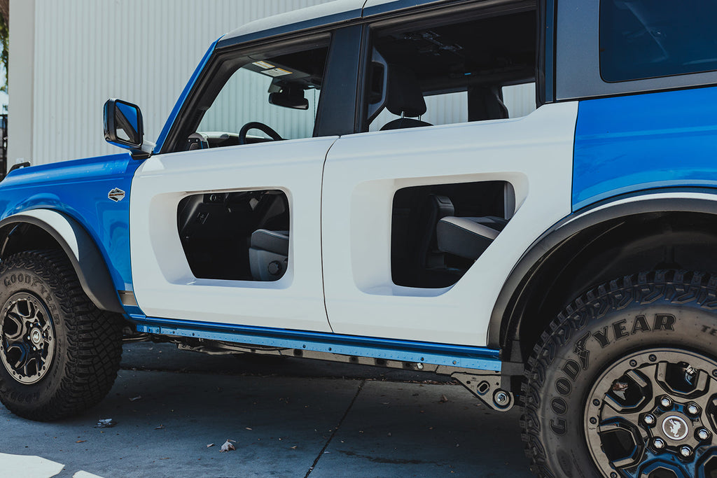 2021 - 2024 Ford Bronco Fiberglass Halo Doors - Front (4-Door)