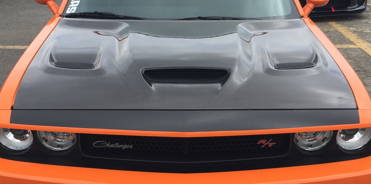 2015 - 2023 Challenger Hellcat Type-OE Carbon Fiber Hood