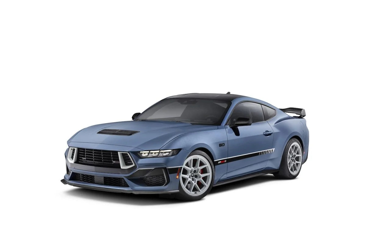 2015 - 2024 Mustang Carbon Fiber Side Mirror Cover Set with Turn Signals (Gloss Finish)