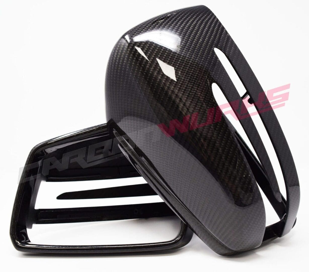 MERCEDES BENZ MATTE OR GLOSS CARBON FIBRE MIRRORS