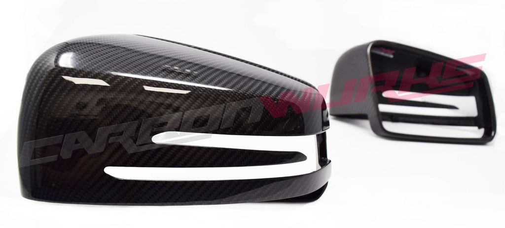 MERCEDES BENZ MATTE OR GLOSS CARBON FIBRE MIRRORS