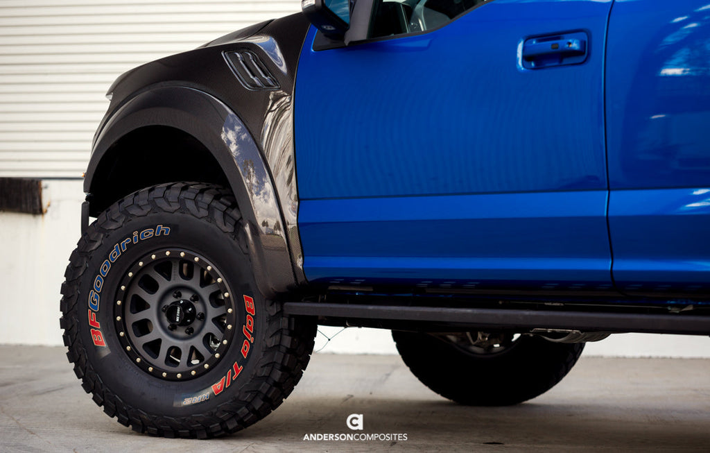 2017 - 2020 FORD RAPTOR TYPE-OE CARBON FIBER FRONT FENDERS (PAIR)