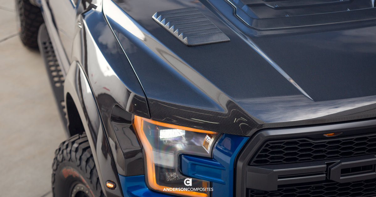 UNIVERSAL CARBON FIBER TRUCK HOOD VENTS