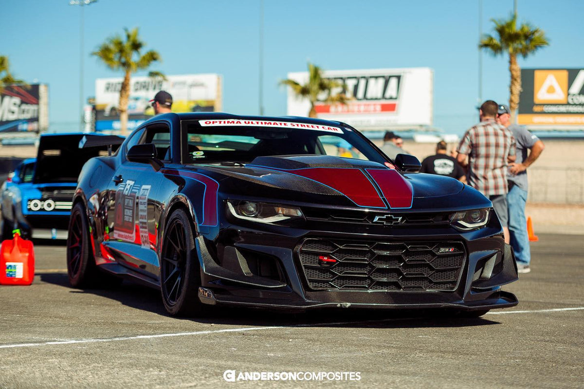2017 - 2024 CAMARO ZL1 1LE CARBON FIBER FRONT CHIN SPLITTER