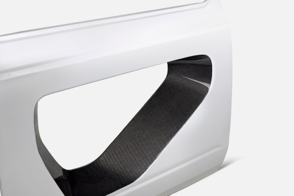 2021 - 2024 Ford Bronco Fiberglass Halo Doors with Carbon Fiber Inserts (2-Door)