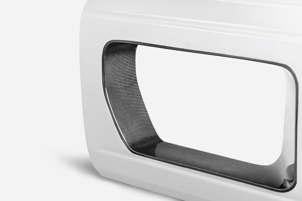 2021 - 2024 Ford Bronco Fiberglass Halo Doors with Carbon Fiber Inserts - Front (4-Door)