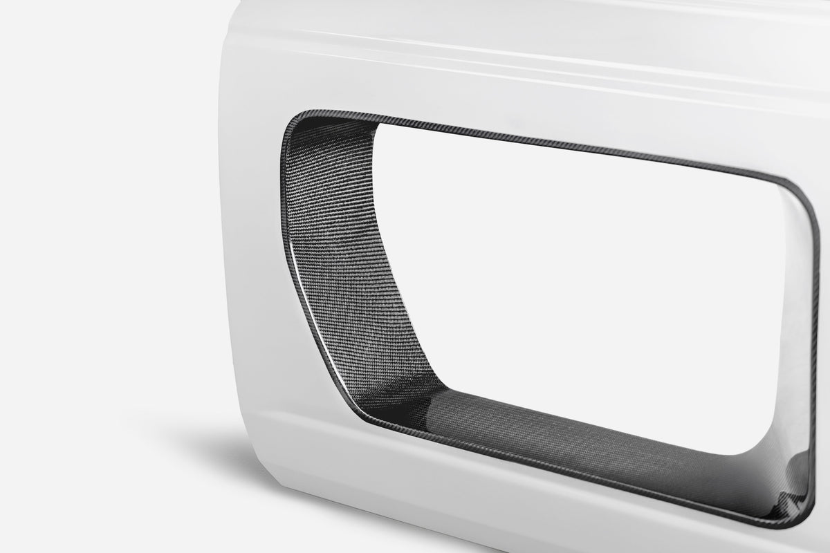 2021 - 2024 Ford Bronco Fiberglass Halo Doors with Carbon Fiber Inserts - Front (4-Door)