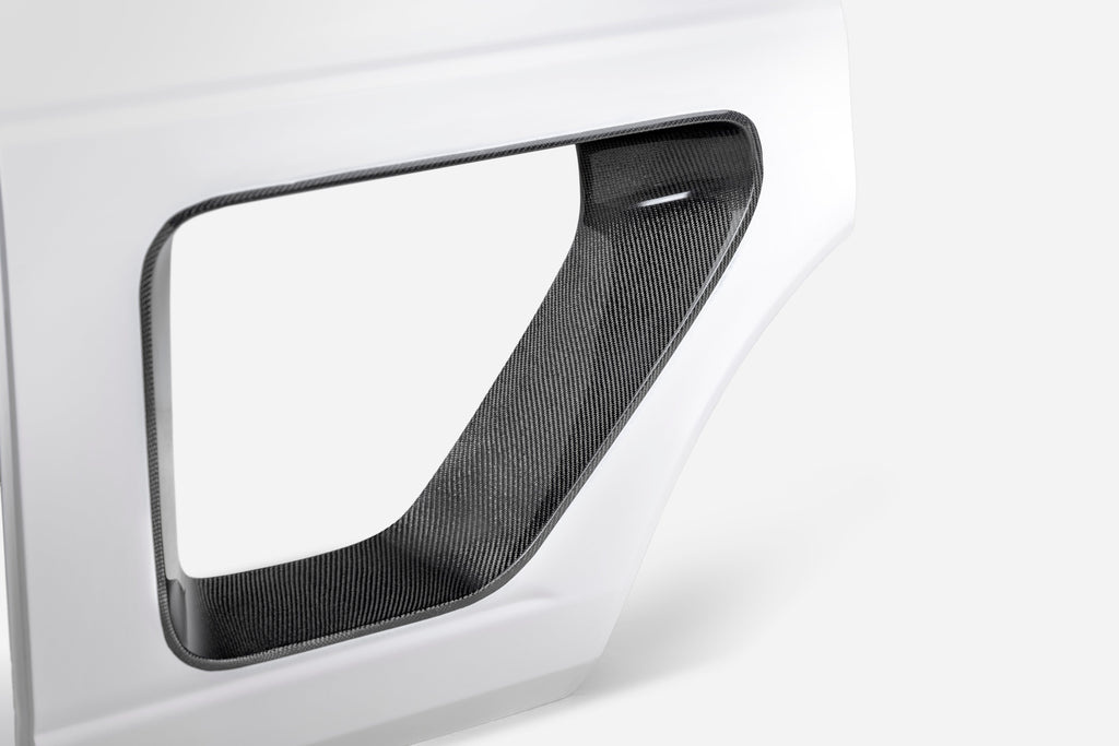 2021 - 2024 Ford Bronco Fiberglass Halo Doors with Carbon Fiber Inserts - Rear (4-Door)