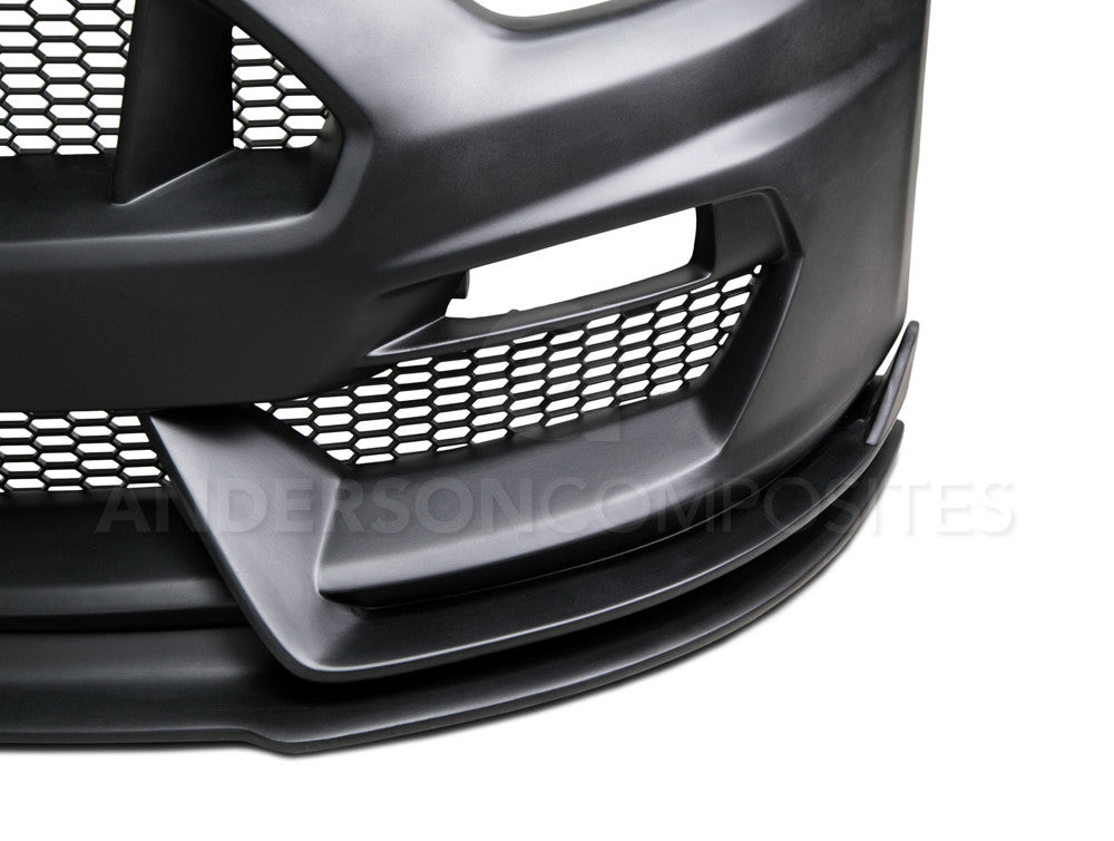 2015 - 2017 Mustang GT350 Style Mustang Fiberglass Front Bumper with Front Lip