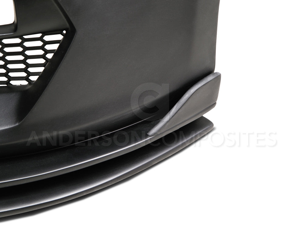 2015 - 2017 Mustang GT350 Style Mustang Fiberglass Front Bumper with Front Lip
