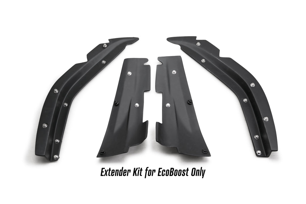 2018 - 2023 Ford Mustang Type-ST (GT500 Style) Fiberglass Front Bumper with Carbon Fiber Grille/Front Lip