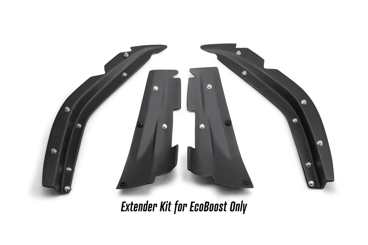 2018 - 2023 Ford Mustang Type-ST (GT500 Style) Fiberglass Front Bumper with Carbon Fiber Grille/Front Lip