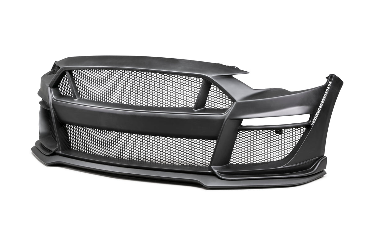 2018 - 2023 Ford Mustang Type-ST (GT500 Style) Fiberglass Front Bumper with Fiberglass Grille/Front Lip