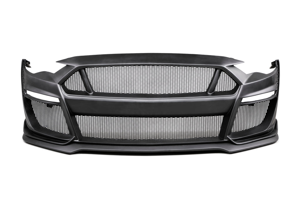 2018 - 2023 Ford Mustang Type-ST (GT500 Style) Fiberglass Front Bumper with Fiberglass Grille/Front Lip