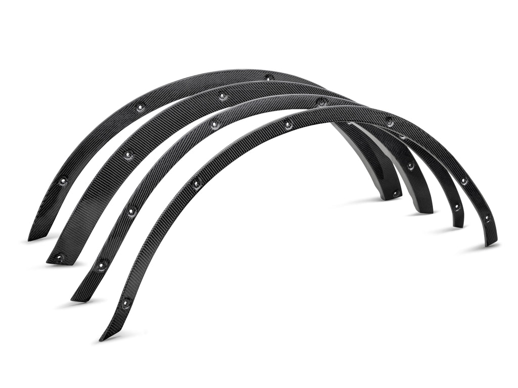 2021 - 2024 Ford Bronco Carbon Fiber Fender Flare Delete Kit - Front & Rear (4-Door)