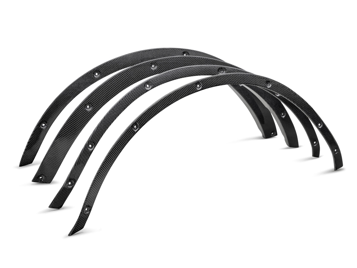 2021 - 2024 Ford Bronco Carbon Fiber Fender Flare Delete Kit - Front & Rear (2-Door)