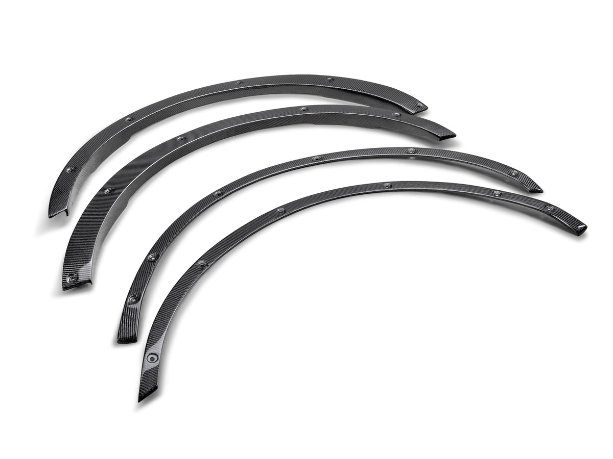 2021 - 2024 Ford Bronco Carbon Fiber Fender Flare Delete Kit - Front & Rear (4-Door)