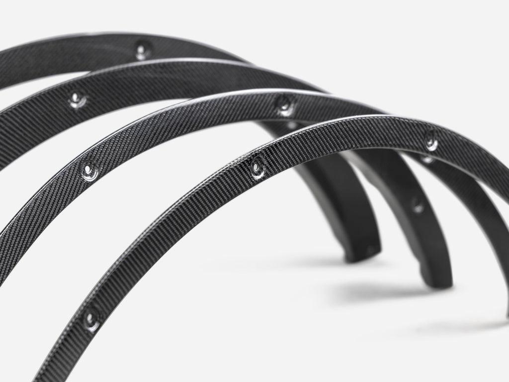 2021 - 2024 Ford Bronco Carbon Fiber Fender Flare Delete Kit - Front & Rear (4-Door)