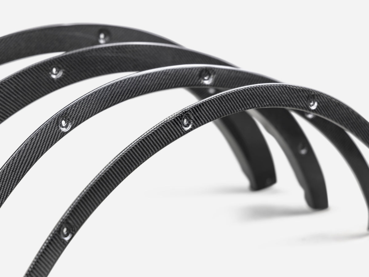 2021 - 2024 Ford Bronco Carbon Fiber Fender Flare Delete Kit - Front & Rear (4-Door)