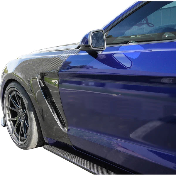 2015 - 2017 MUSTANG GT350 STYLE MUSTANG CARBON FIBER FRONT FENDERS (PAIR)