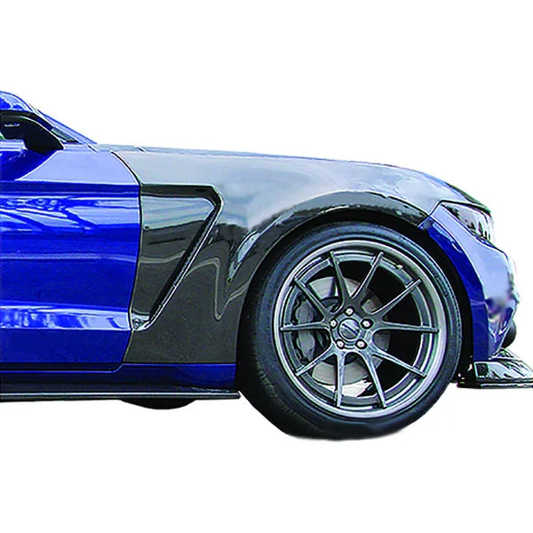 2015 - 2017 MUSTANG GT350 STYLE MUSTANG CARBON FIBER FRONT FENDERS (PAIR)