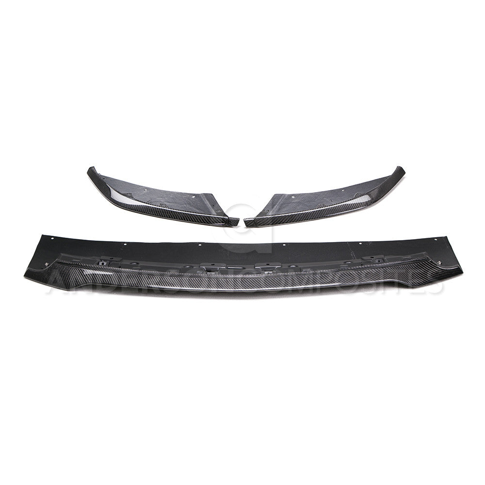 2015 - 2020 Mustang Shelby GT350 Carbon Fiber Front Splitter (3 PC)