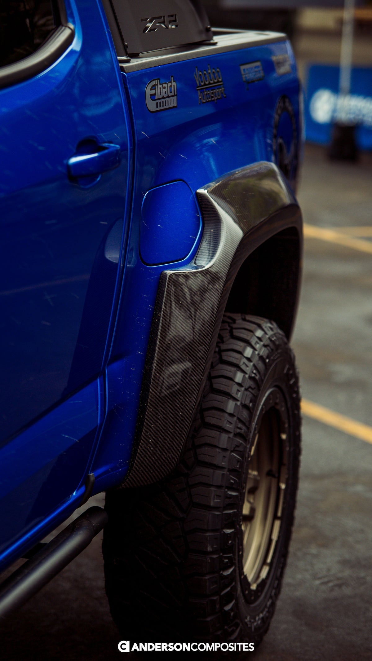2017-2020 Chevrolet Colorado ZR2 Carbon Fiber Rear Fender Flares (Pair)
