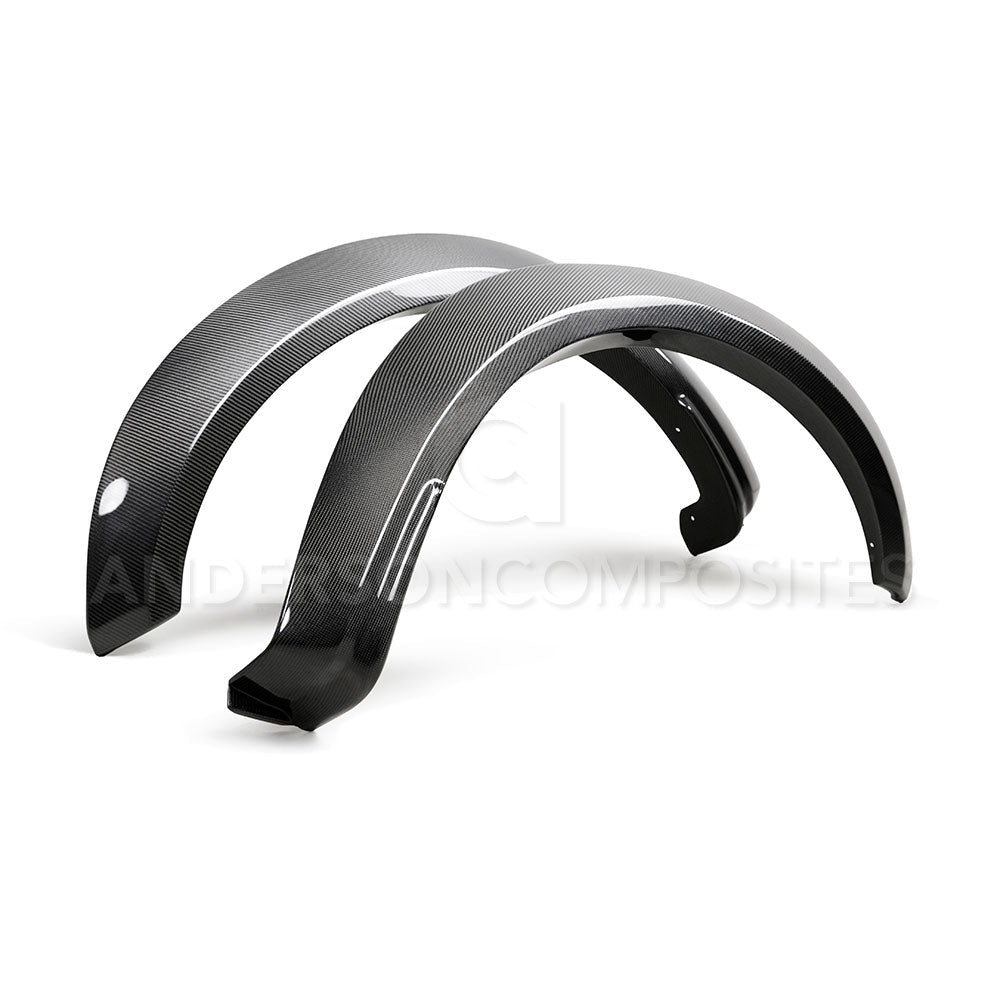 2017-2020 FORD RAPTOR CARBON FIBER TYPE-WIDE FRONT FENDER FLARES (PAIR)
