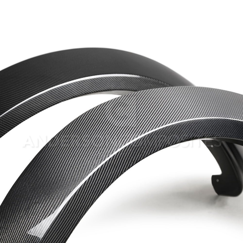 2017-2020 FORD RAPTOR CARBON FIBER TYPE-WIDE FRONT FENDER FLARES (PAIR)