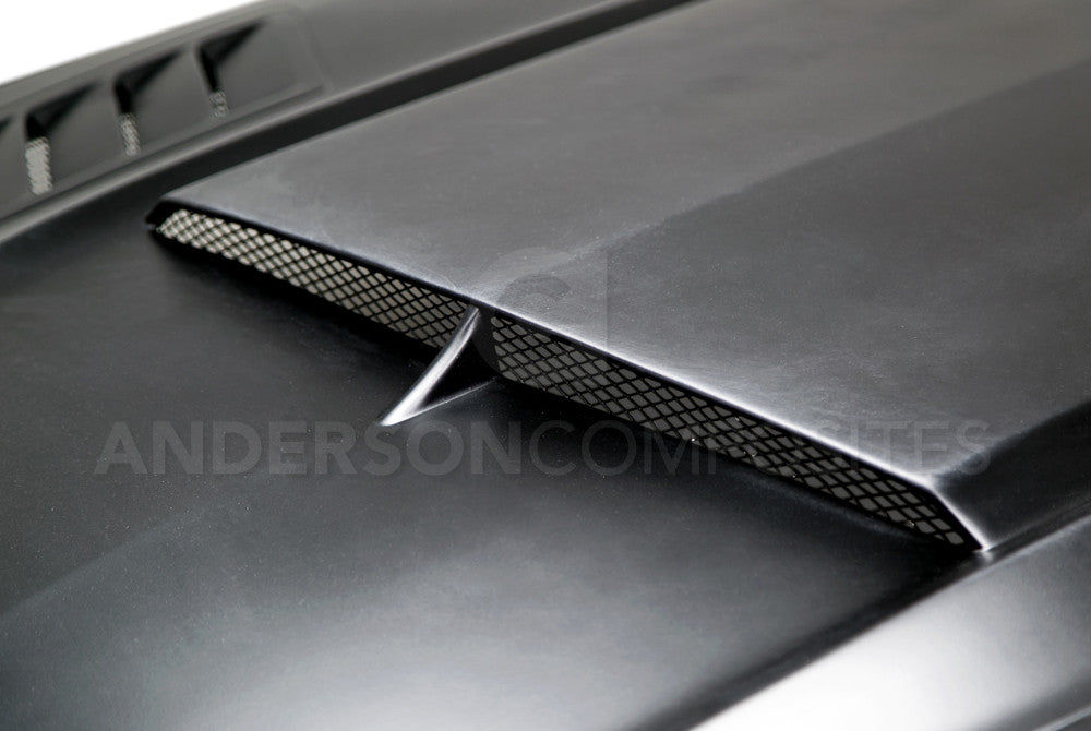 2015 -2017 Mustang Fiberglass Ram Air Hood (Primer)