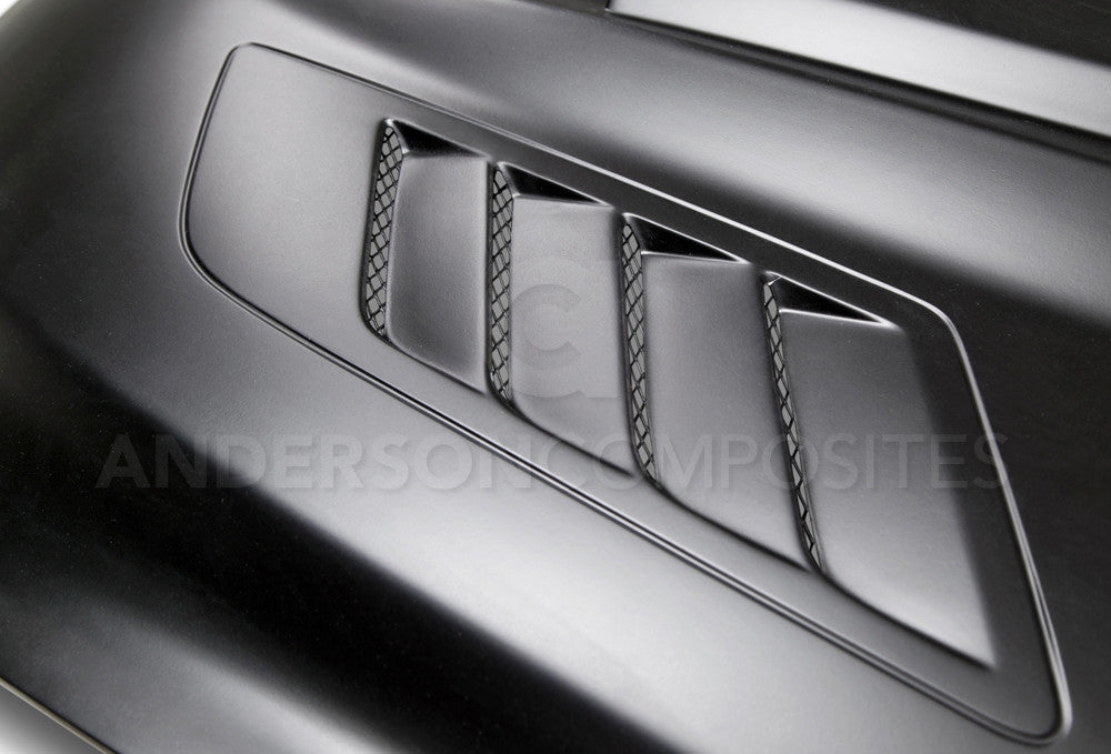 2015 -2017 Mustang Fiberglass Ram Air Hood (Primer)