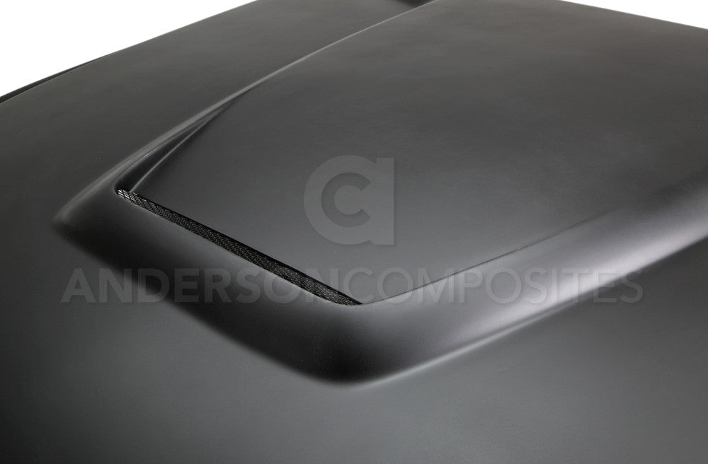 2015 - 2017 Mustang Fiberglass GT350 Style Hood (Primer)