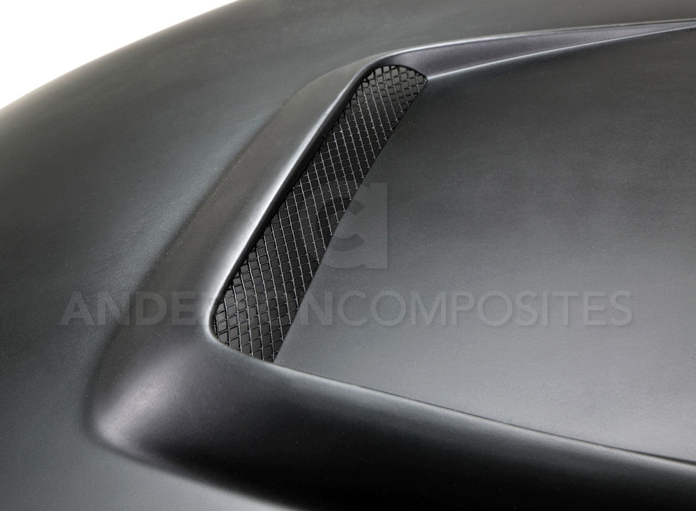 2015 - 2017 Mustang Fiberglass GT350 Style Hood (Primer)
