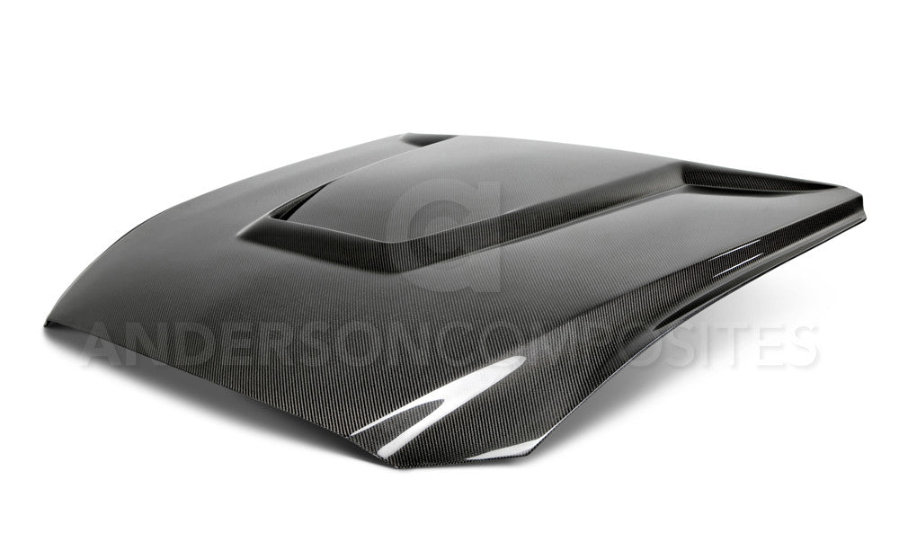 2015 - 2017 Mustang Double-Sided Carbon Fiber GT350 Style Hood