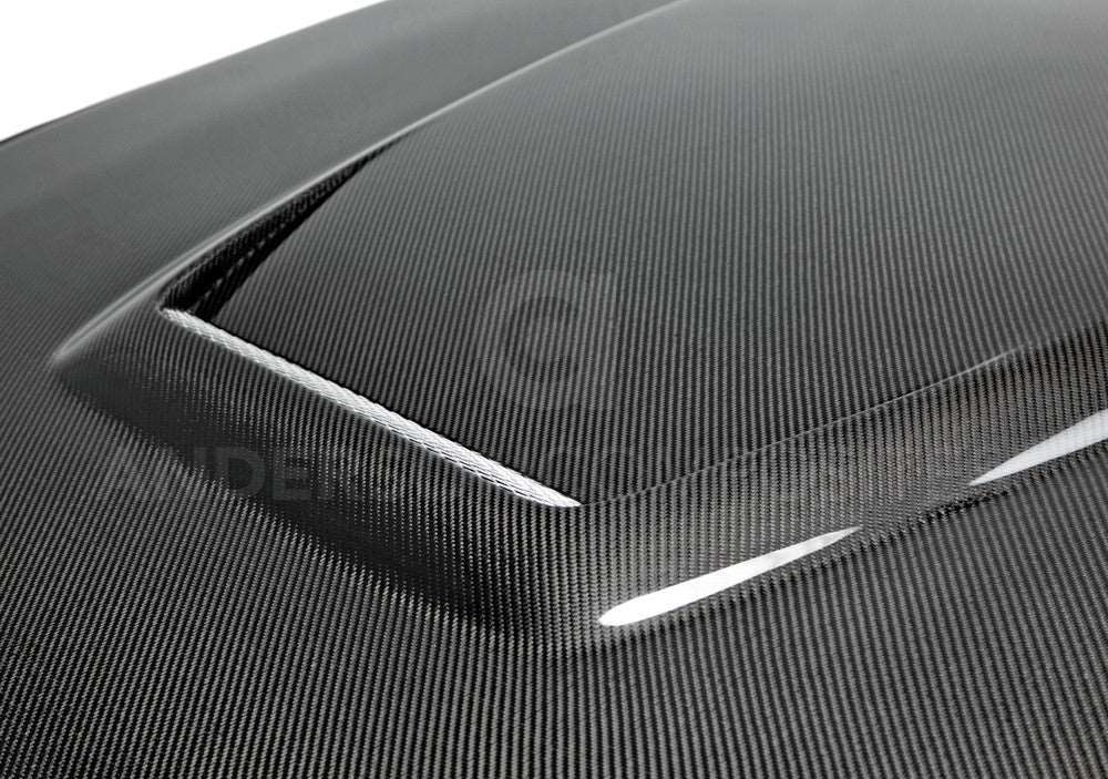 2015 - 2017 Mustang Double-Sided Carbon Fiber GT350 Style Hood