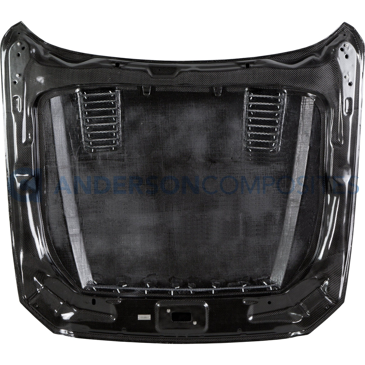 2015 - 2017 Mustang Double-Sided Carbon Fiber \Super Snake\" Style Hood"