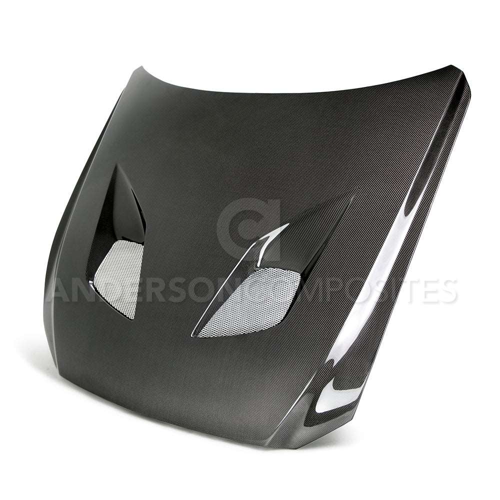 2015 - 2017 Mustang Double-Sided Carbon Fiber Type-TT (FORD GT Style) Hood