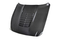 2015 - 2020 MUSTANG SHELBY GT350 TYPE-GT5 DOUBLE-SIDED CARBON FIBER HOOD