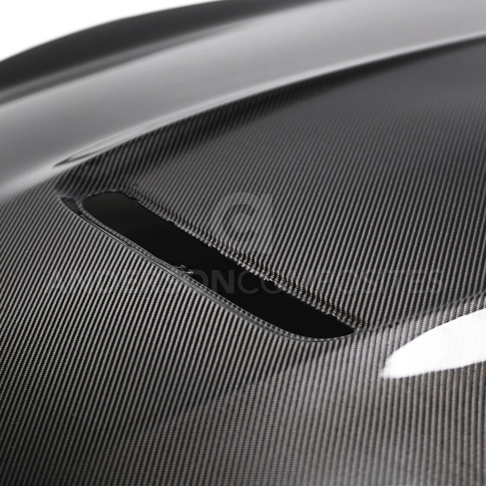 2015 - 2020 Mustang Shelby GT350 Double-Sided Carbon Fiber Hood