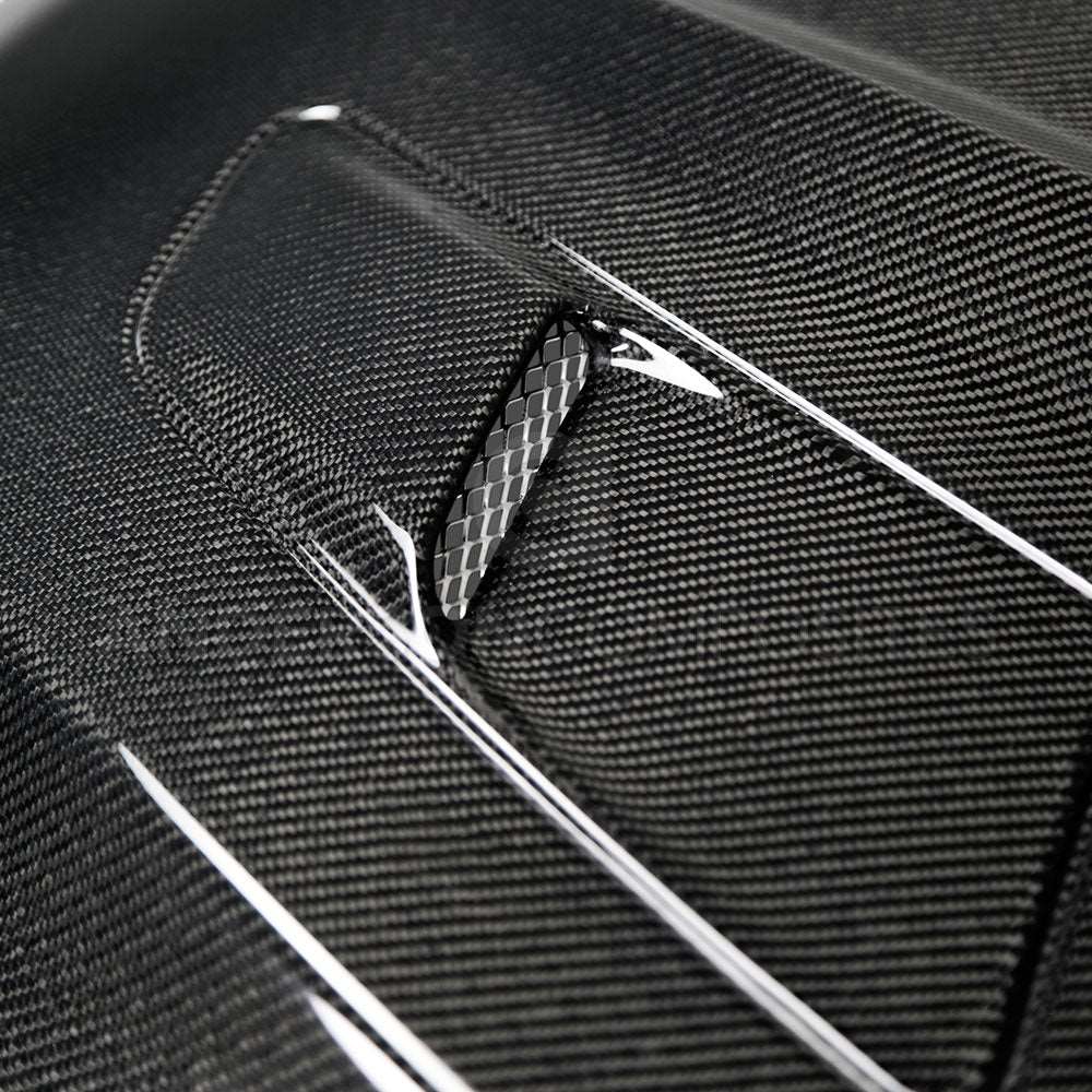 2015 - 2017 Ford Mustang GT Double Sided Carbon Fiber OE Style Hood