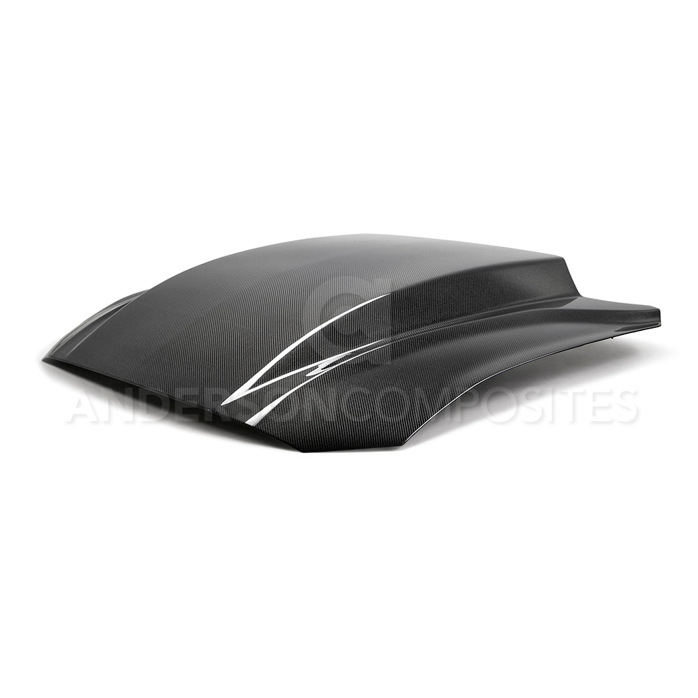 2018 - 2023 FORD MUSTANG DOUBLE-SIDED TYPE-CJ CARBON FIBER COWL HOOD