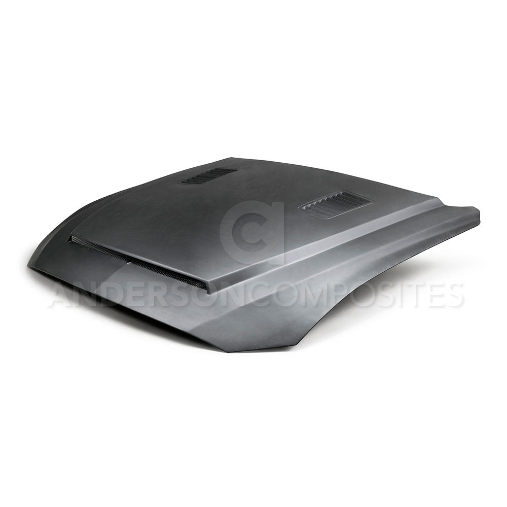 2018 - 2023 FORD MUSTANG SUPER SNAKE STYLE COMPOSITE HOOD (Primer)