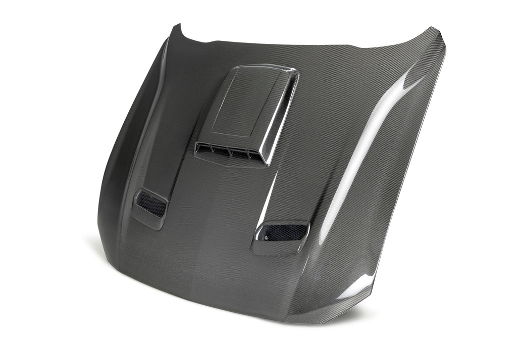 2021 - 2023 Ford Mustang Mach 1 Double Sided Type-SK Carbon Fiber Hood