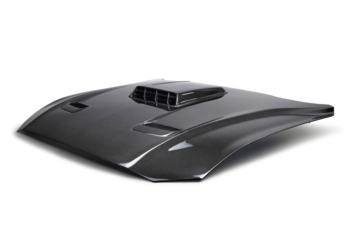 2021 - 2023 Ford Mustang Mach 1 Double Sided Type-SK Carbon Fiber Hood