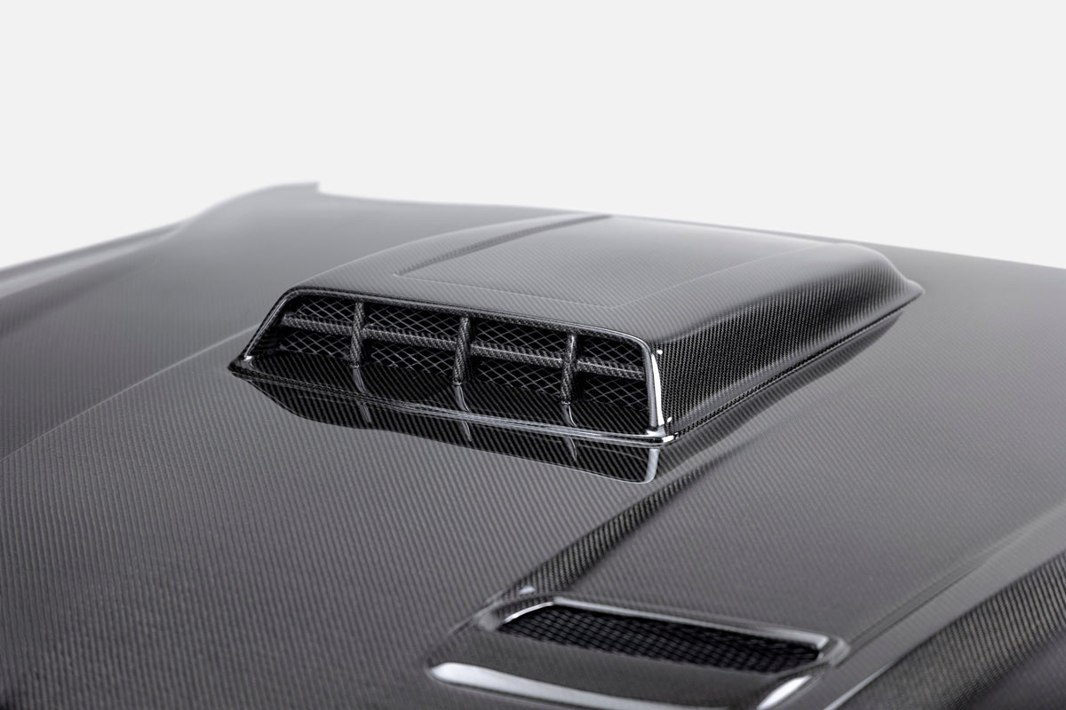 2021 - 2023 Ford Mustang Mach 1 Double Sided Type-SK Carbon Fiber Hood